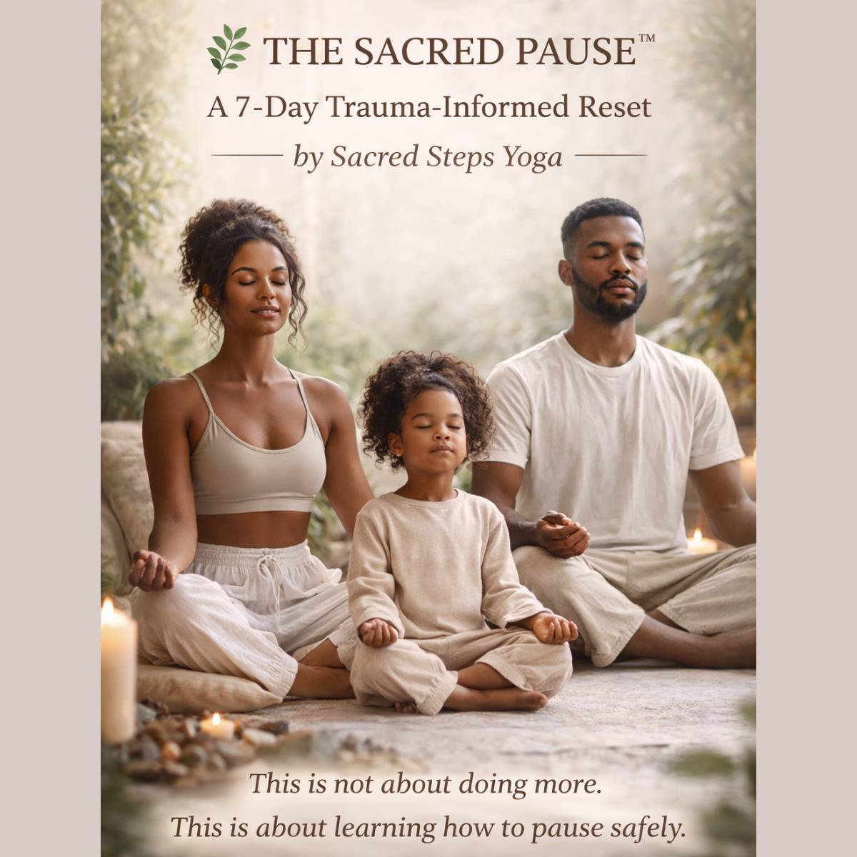 🌿 THE SACRED PAUSE™ 7-Day Trauma-Informed Reset Sacred Steps Yoga